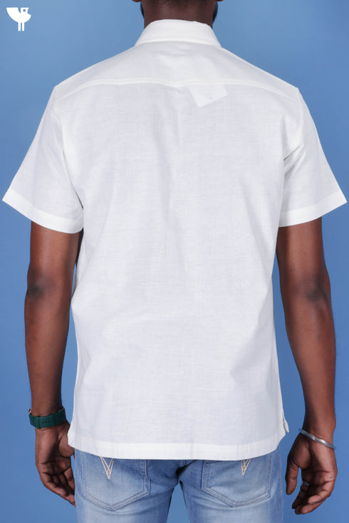 Regular Fit Khaadi Cotton Men’s Half  Sleeved Shirt